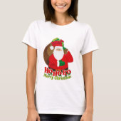 Ho Ho Merry kerstsanta dames t-shirt (Voorkant)