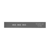 Ho Ho minimalistische kerstgrijze omslagadressen (Individueel)