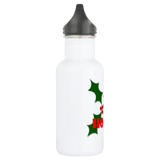Ho Ho Mistletoe Water Fles (Links)