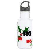 Ho Ho Mistletoe Water Fles (Voorkant)