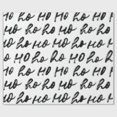 Ho ho moderne minimalistische hand getrokken kerst cadeaupapier (Vlak)