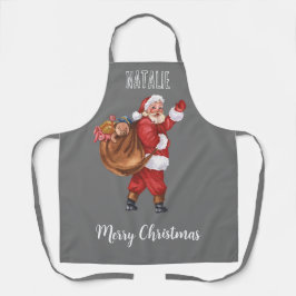 Ho ho monogram Vrolijk Kerstfeest Sinterklaas Schort