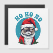 Ho ho nee - grappige chagrijnige kerstman kat (Voorkant / Achterkant)