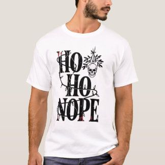Ho Ho Nee" Grappige Griezelige Gotische Schedel T-shirt