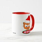 Ho Ho NEE! Sarcastische Anti Vakantie Cartoon Cat  Mok (Voorkant rechts)