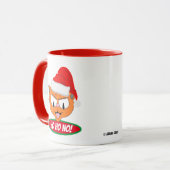 Ho Ho NEE! Sarcastische Anti Vakantie Cartoon Cat  Mok (Voorkant links)