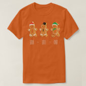 HO HO OH Funny Christmas Baking Gingerbread  T-shirt (Design voorkant)