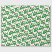 Ho Ho Oh (wit) Cadeaupapier (Vlak)