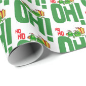 Ho Ho Oh (wit) Cadeaupapier (Rol Hoek)