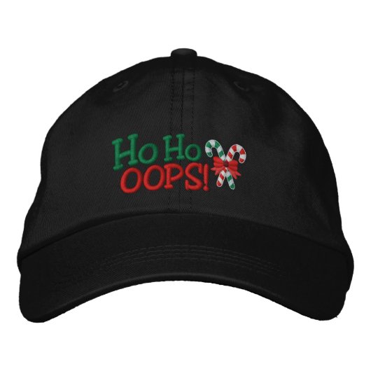 Ho Ho OOPS! Embroidery Candy Canes Pet (Voorkant)