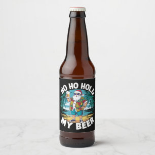 Ho Ho Pak Mijn Bier Vast Kerstmis in Juli Zomer Si Etiket