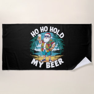 Ho Ho Pak Mijn Bier Vast Kerstmis in Juli Zomer Si Strandlaken