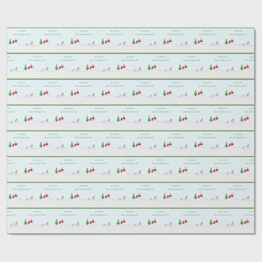 Ho Ho-papier Cadeaupapier (Vlak)