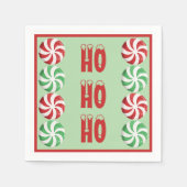 HO HO Peppermint thema servetten (Voorkant)