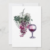 Ho Ho Pour de Merlot Kerstparty Kaart (Achterkant)