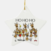 Ho Ho Reindeer Keepomwille Ornament (Voorkant)