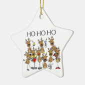 Ho Ho Reindeer Keepomwille Ornament (Links)