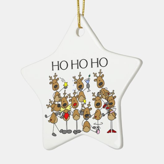 Ho Ho Reindeer Keepomwille Ornament (Links)