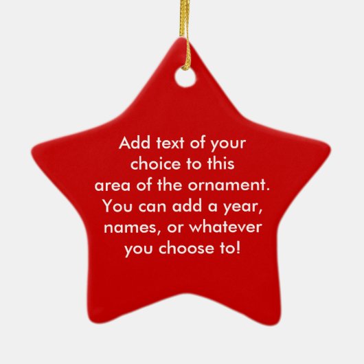 Ho Ho Reindeer Keepomwille Ornament (Achterkant)