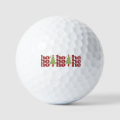 Ho Ho Retro Groovy Kerst Feestdagen Golfballen (Voorkant)