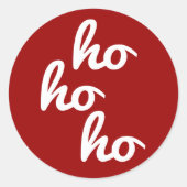 Ho-ho Ronde Sticker (Voorkant)