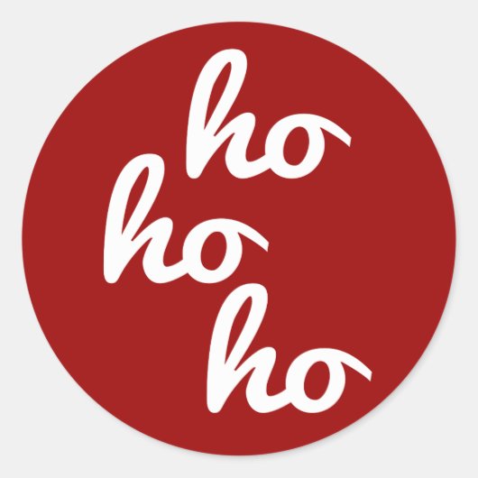 Ho-ho Ronde Sticker (Voorkant)