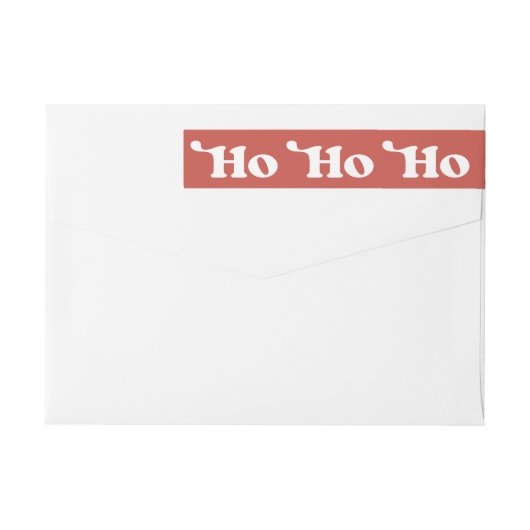 Ho ho rood minimalistisch modern minimaal (Achterkant)