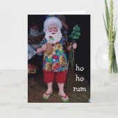 HO HO RUM CASUAL CHRISTMAS WISHES FEESTDAGEN KAART (Voorkant)