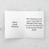 HO HO RUM CASUAL CHRISTMAS WISHES FEESTDAGEN KAART (Binnen)