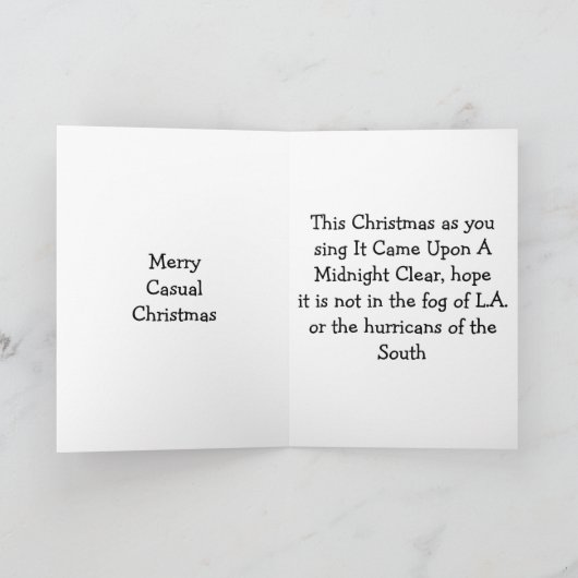 HO HO RUM CASUAL CHRISTMAS WISHES FEESTDAGEN KAART (Binnen)