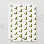 Ho Ho  Santa 3-fotoplattegrond Feestdagenkaart (Achterkant)