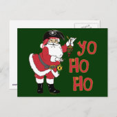 Ho Ho Santa Briefkaart (Voorkant / Achterkant)