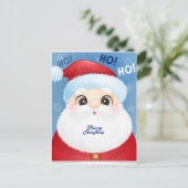 Ho Ho Santa Briefkaart (Staand voorkant)