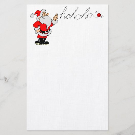 Ho Ho Santa Briefpapier (Voorkant)