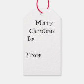 Ho Ho Santa Cadeaulabel (Achterkant)