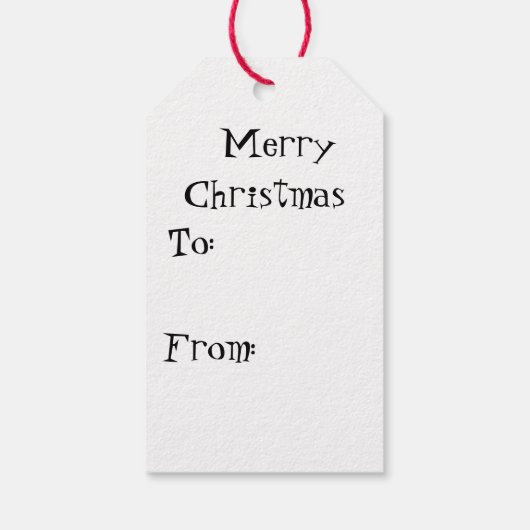 Ho Ho Santa Cadeaulabel (Achterkant)