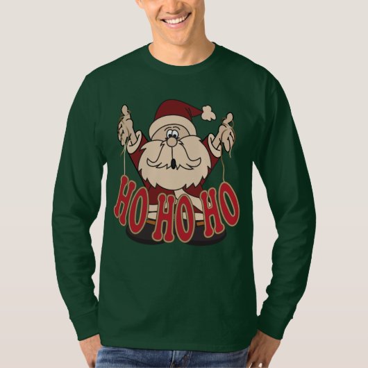 Ho Ho Santa Claus | Christmas T-shirt (Voorkant)