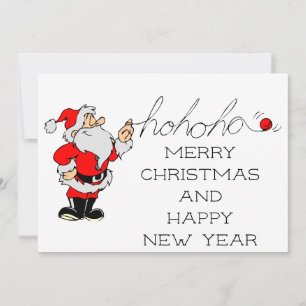 Ho Ho Santa Feestdagenkaart