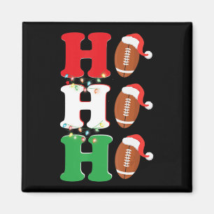 Ho Ho Santa Hat American Football Fun kerst Magneet