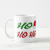 Ho Ho Santa Hat Kerstfotoscript Koffiemok (Links)