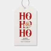 Ho Ho  Santa Holiday Gift Labels Cadeaulabel (Voorkant)