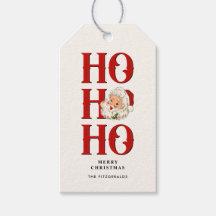 Ho Ho Santa Holiday Gift Labels