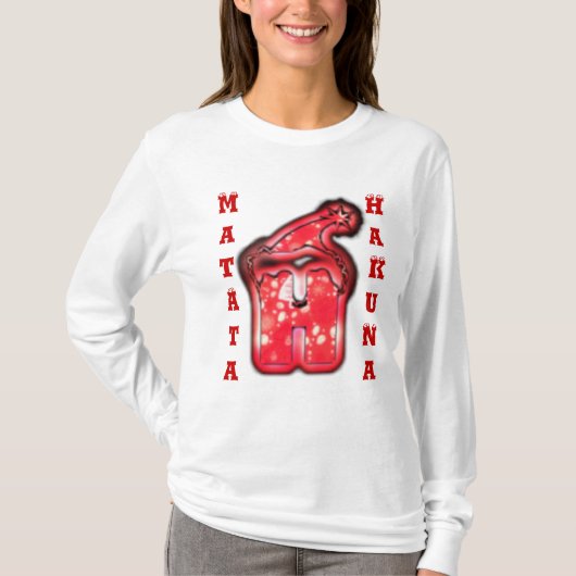 HO HO Santa Kerstmis HakunaMatata Gift Tshirts (Voorkant)