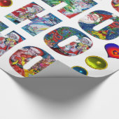 HO HO SANTA MUSICAL CHRISTMAS NIGHT CADEAUPAPIER (Hoek)