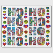 HO HO SANTA MUSICAL CHRISTMAS NIGHT CADEAUPAPIER (Vlak)