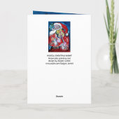 HO HO SANTA MUSICAL CHRISTMAS NIGHT FEESTDAGEN KAART (Achterkant)