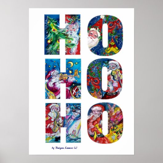 HO HO SANTA MUSICAL CHRISTMAS NIGHT POSTER (Voorkant)