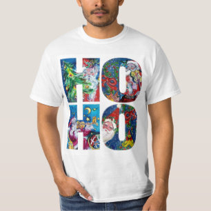 HO HO SANTA MUSICAL CHRISTMAS NIGHT T-SHIRT