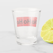 Ho Ho Santa Periodic Tabel Shot Glas (Achterkant)