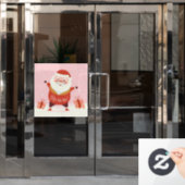 Ho Ho Santa Raamsticker (Kantoordeur)